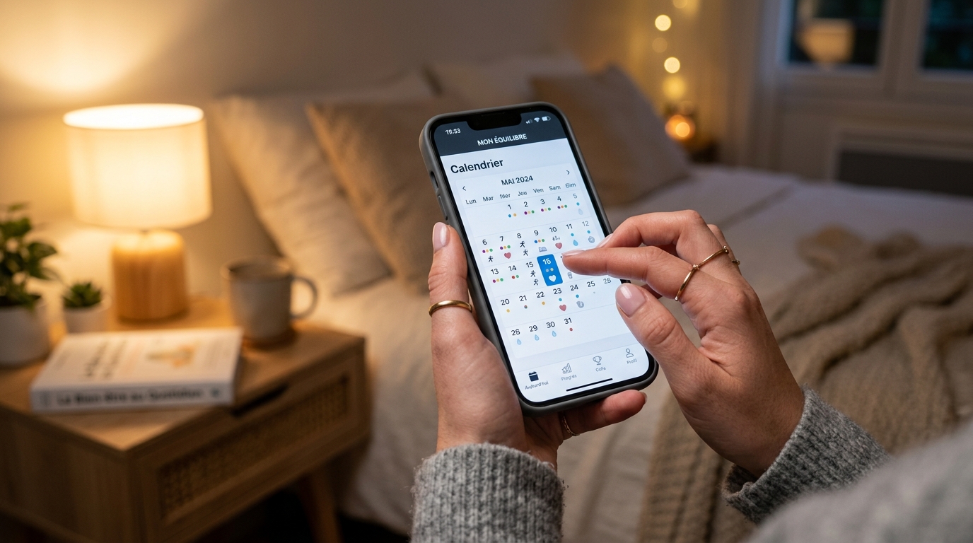 Suivi du cycle menstruel sur une application mobile