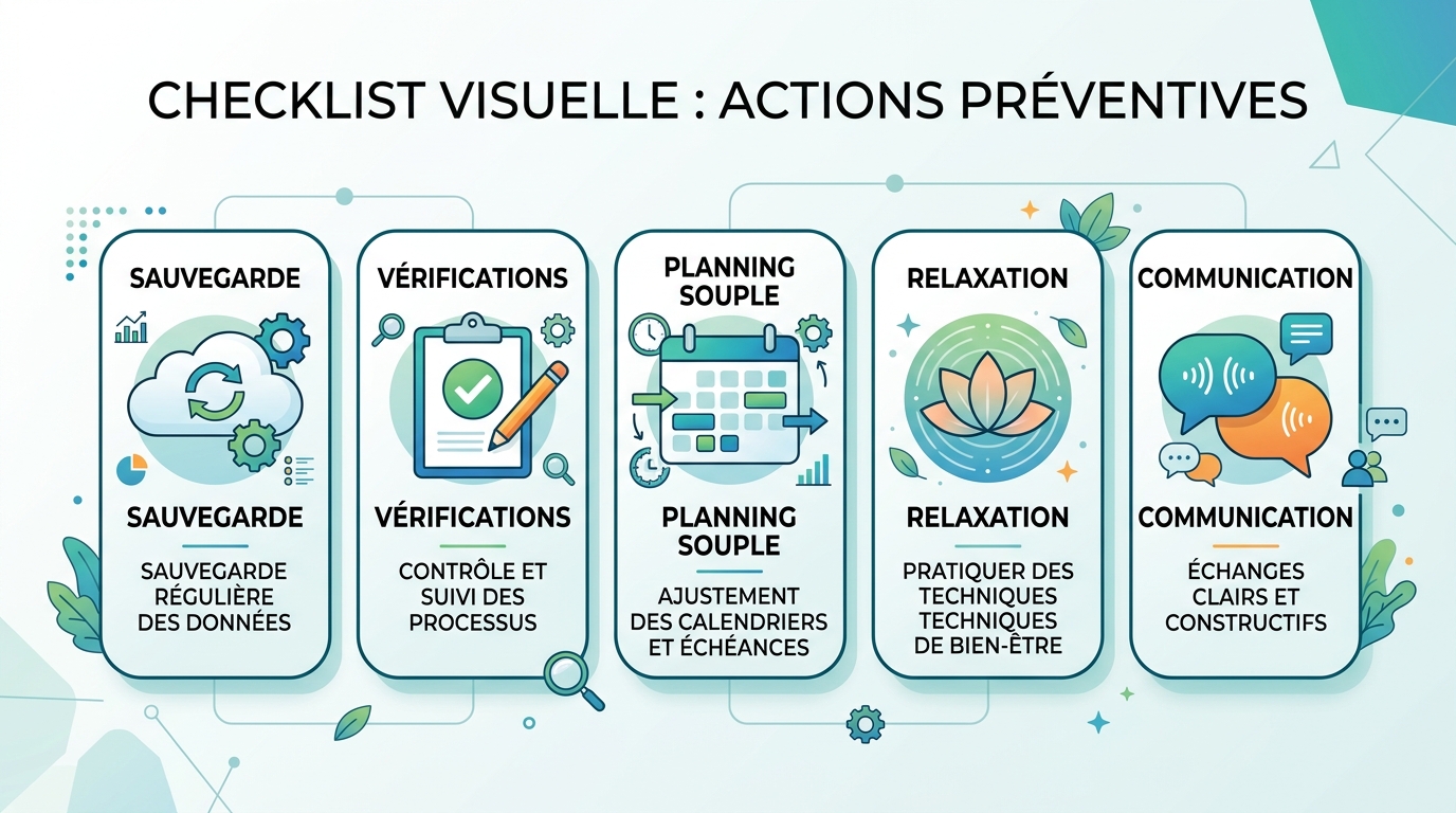 Checklist préparation Mercure rétrograde famille
