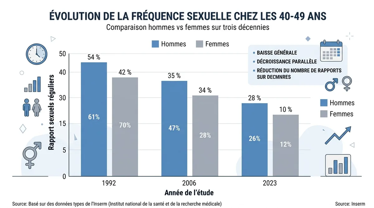 Nombre de rapport à 40 ans : quelle fréquence sexuelle est normale ?