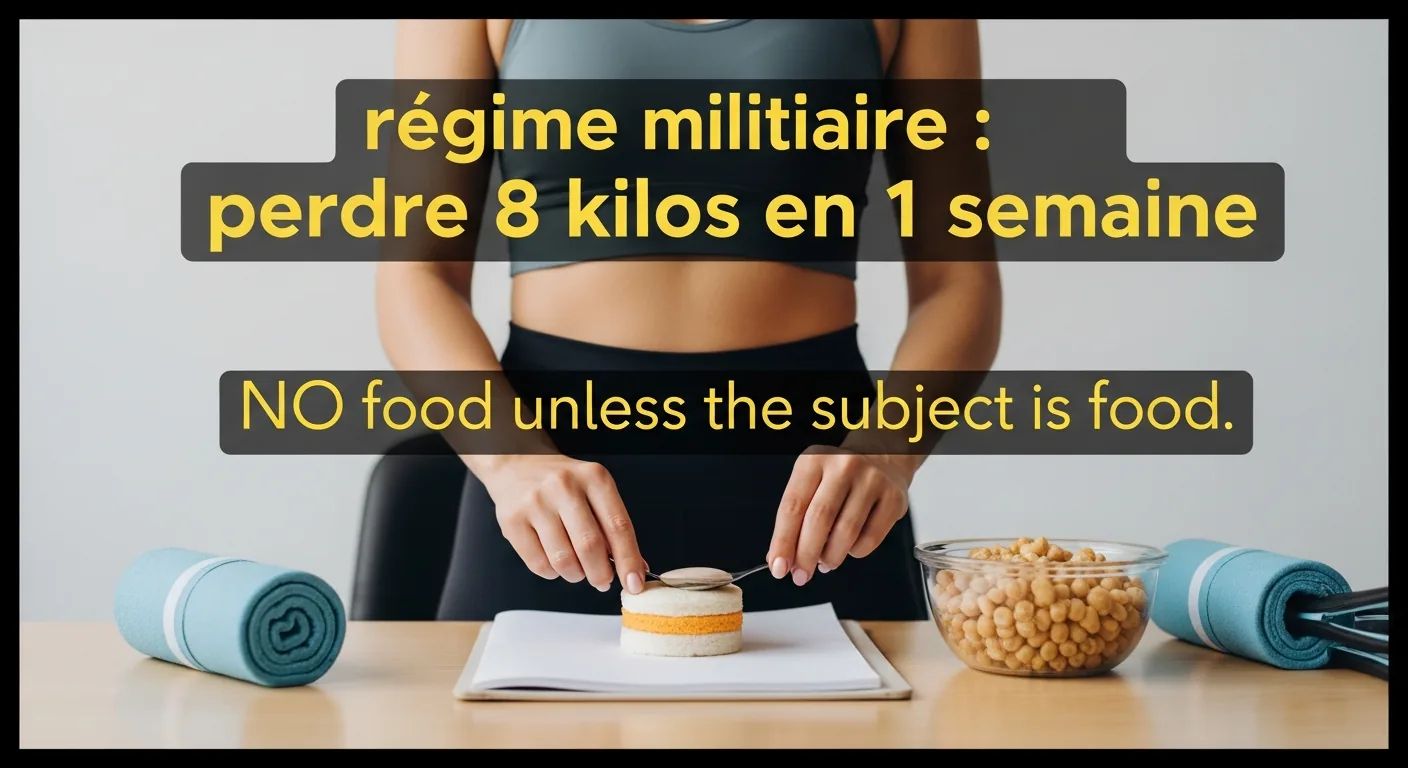 Régime militaire : perdre 8 kilos en 1 semaine, menu et risques